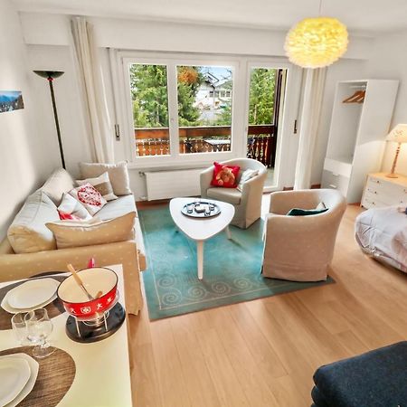 Studio Chaleureux Et Paisible Crans-Montana Esterno foto